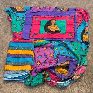 Vintage Pocahontas Disney Twin Sheet, Fitted Sheet & Pillow Case
